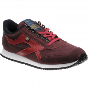Herring Voyager Trainer rubber-soled trainers in Burgundy Calf and Suede 