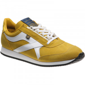 Herring Voyager Trainer rubber-soled trainers in Mustard Suede and White Calf 