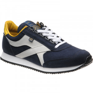Herring Voyager Trainer rubber-soled trainers in Navy Suede and Stone Suede 
