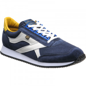 Herring Voyager Trainer rubber-soled trainers in Navy Suede and White Calf 