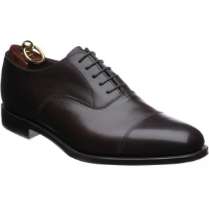 Loake Aldwych Oxfords in Dark Brown Calf Loafers Brogues