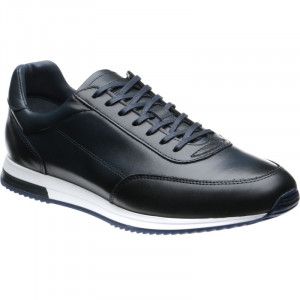Loake Bannister rubber-soled trainers in Navy Calf 