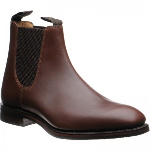 Loake Chatsworth rubber-soled rubber-soled Chelsea boots in Brown Waxy Calf 