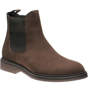 Loake Ducksworth rubber-soled Chelsea boots in Brown Oiled Nubuck 