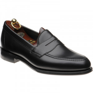 Loake Hornbeam loafers in Carbon Black Calf 