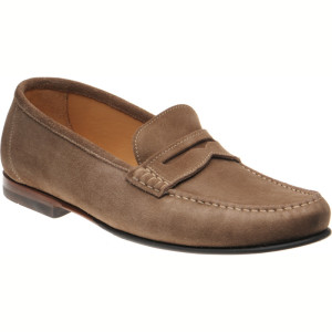 Loake Jefferson rubber-soled loafers in Flint Suede 