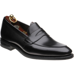 Loake Lynch rubber-soled loafers in Black Calf 