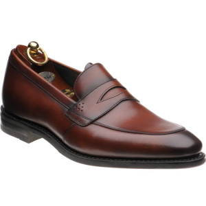 Loake Lynch rubber-soled loafers in Scotch Hand-Painted 