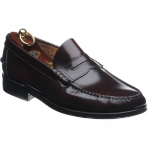 Loake Princeton loafers in Burgundy Polished 