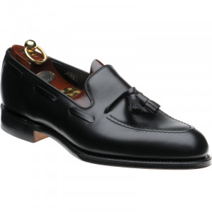 Loake Russell tasselled loafers in Black Calf 