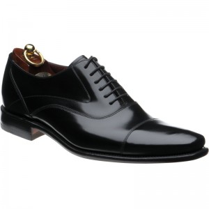 Loake Sharp Oxfords in Black Polished Loafers Brogues