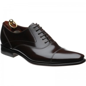 Loake Sharp Oxfords in Dark Brown Polished Loafers Brogues