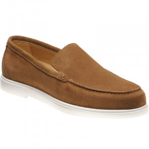 Loake Tuscany rubber-soled loafers in Chestnut Suede 