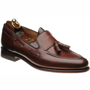 Loake Utah tasselled loafers in Cedar Calf 