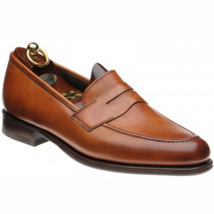 Loake Wiggins rubber-soled loafers in Tan Calf 