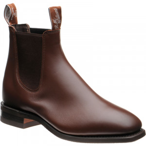 RM Williams Comfort Craftsman rubber-soled Chelsea boots in Dark Tan Calf 