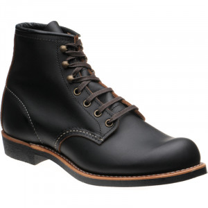 Red Wing Blacksmith rubber-soled boots in Black Prairie Leather 