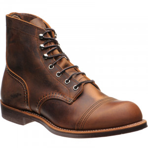 Red Wing Iron Ranger rubber-soled boots in Copper Rough and Tough 