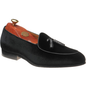 Wildsmith Model 88 tasselled loafers in Black Velvet 