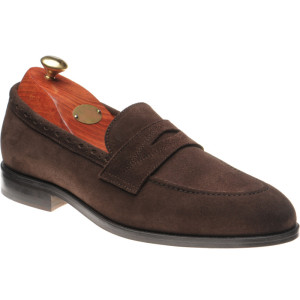 Wildsmith Model 98 loafers in Dark Brown Suede 