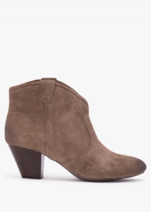 ASH Jalouse Taupe Suede Western Ankle Boots