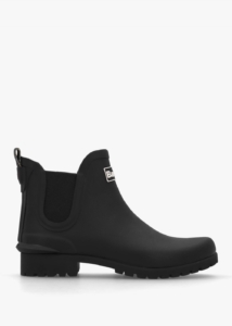 BARBOUR Wilton Black Rubber Welly Boots