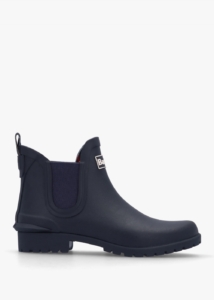 BARBOUR Wilton Navy Rubber Welly Boots
