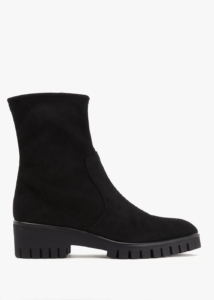 DANIEL Larity Black Suedette Ankle Boots