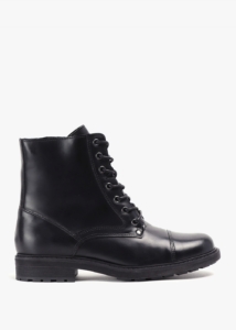 RIZZOLI Lula Black Leather Lace Up Ankle Boots