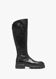 DANIEL Maisie Black Leather Over The Knee Boots