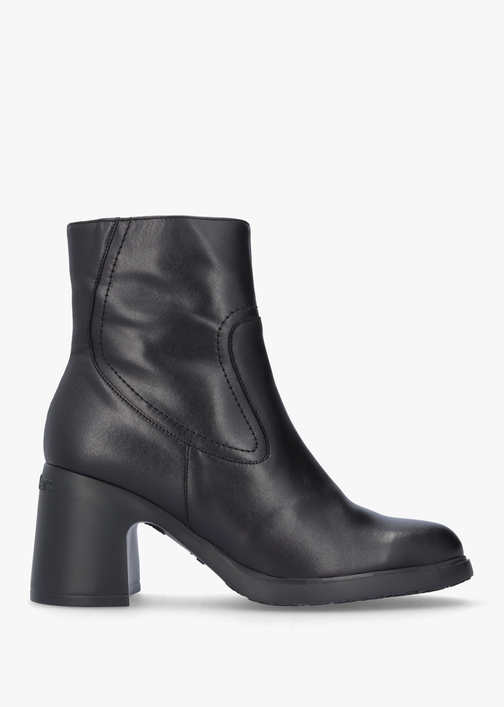 Wonders Black Kid Ankle Boot Black 36