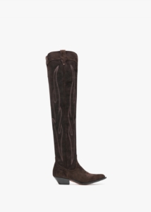 SONORA Hermosa Brown Suede Western Over The Knee Boots