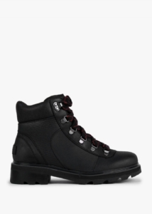SOREL Lennox Black Leather Hiker STKD Waterproof Boots