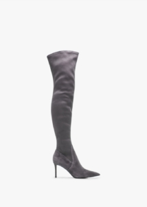 DANIEL Stret Grey Suede Over The Knee Boots
