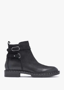 DANIEL Venus Black Leather Ankle Boots
