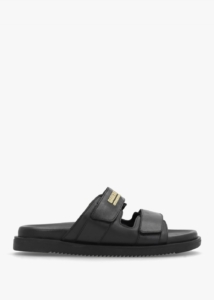 BARBOUR INTERNATIONAL Whitson Black Leather Sandals Colour: Black Leat