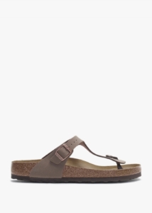 BIRKENSTOCK Gizeh Birko-Flor Mocca Toe Post Sandals 