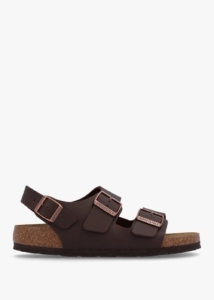 BIRKENSTOCK Milano Dark Brown Birko-Flor Sandals Colour: Bne, 