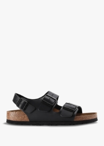 BIRKENSTOCK Milano Black Birko-Flor Sandals 