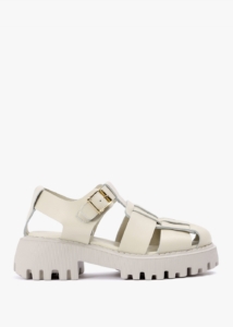 SHOE THE BEAR Womens Posey Fishermen Sandal in Off White