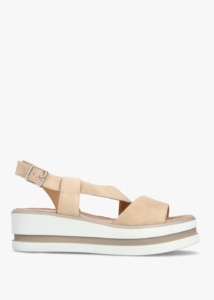 DANIEL Suckle Beige Suede Flatform Sandals Colour: Beige Suede, 