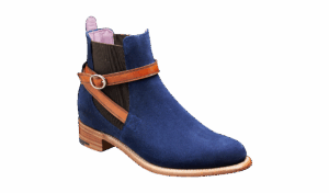 Alexandra - Navy Suede / Cedar Strap, 9.5