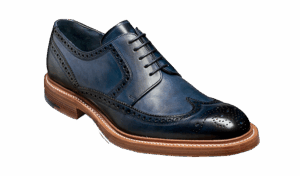 Barker Bailey - Navy Hand Painted Derbys