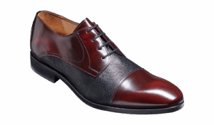 Barker Southwold - Burgundy Hi-Shine / Black Deerskin Derbys