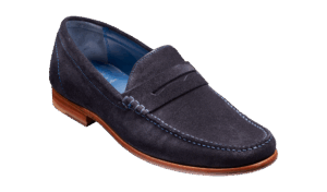 Barker William - Dark Navy Suede Moccasin