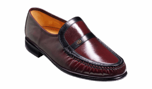Barker Jefferson - Burgundy / Black Kid Moccasin