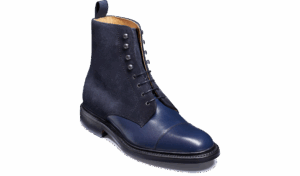 Barker Lambourn - Navy Calf Suede