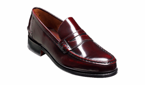 Barker Caruso - Burgundy Hi-Shine Loafers