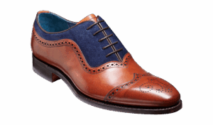 Barker Nicholas - Antique Rosewood / Navy Suede 