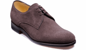 Barker March - Bitter Choc Suede Derbys